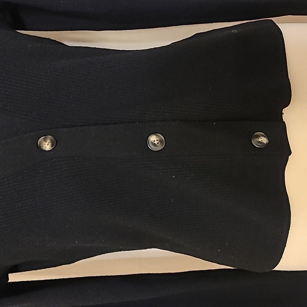 Uniqlo Black Knit Ribbed V-neck Cardigan - Picture 6 of 9